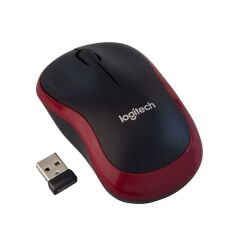 LOGITECH 910-002237, M185 Kırmızı, USB Nano 2,4G Kablosuz, 1000dpi, Optik, 3 Tuşlu, 12ay Pil Ömrü, Mouse
