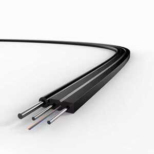 Fiber Optik Kablo Dış Mekan G.657A1 1000M 2 Core Sıngle Mod Çelik Gergi Ve Koruma Telli Fiber Kablo
